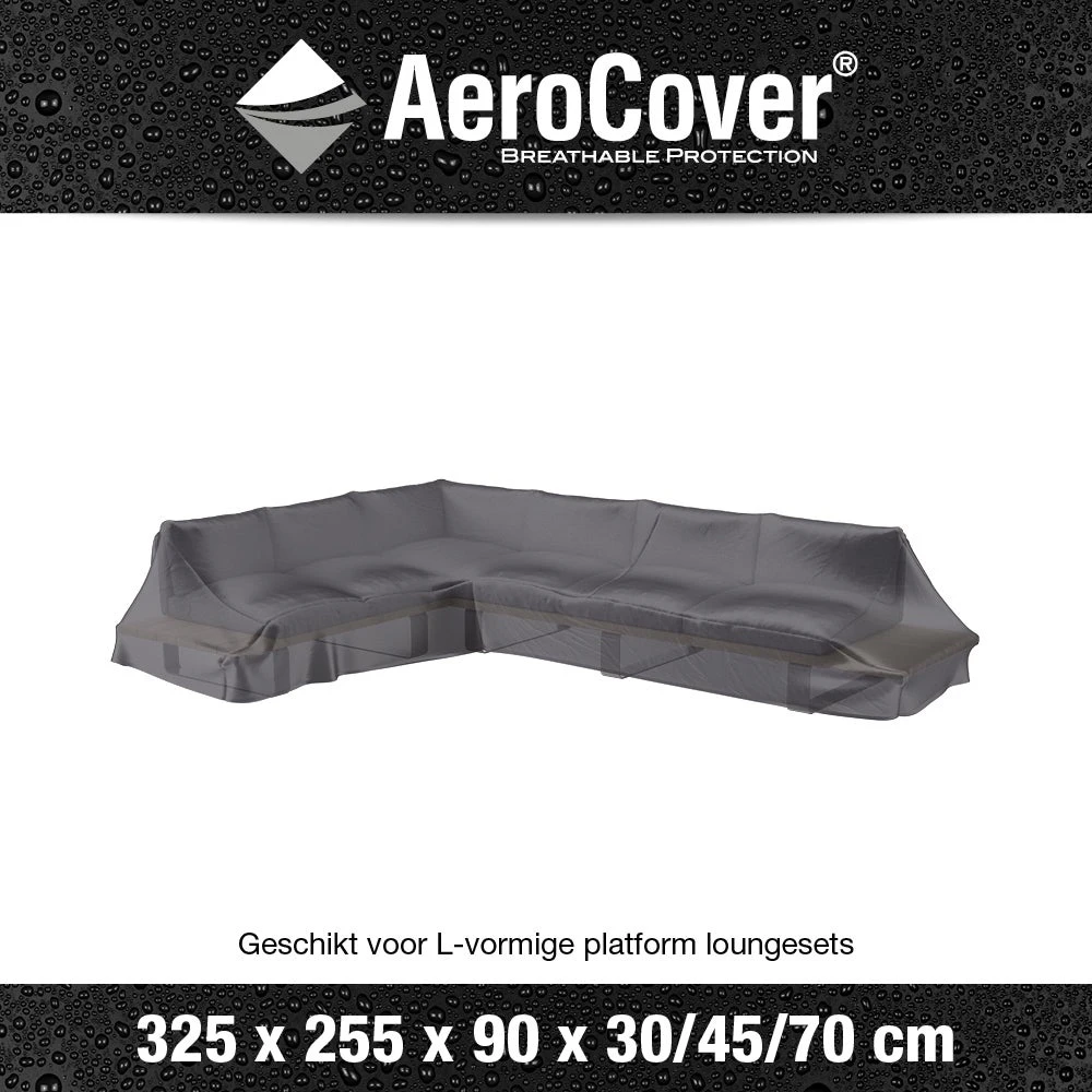 AeroCover Loungesethoes 325 X 255 X 70 Cm Links 2 AeroCover Loungesethoes 325 X 255 X 70 Cm Links - Afbeelding 2