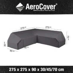 AeroCover Loungesethoes 275 X 275 X 70 Cm 19 AeroCover Loungesethoes 275 X 275 X 70 Cm -Tuinmeubel Serie Winkel 8717591778349 1 2