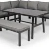 Tierra Outdoor 6-zits Loungeset Brooklyn Links Aluminium Antraciet