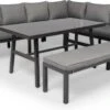 Tierra Outdoor 6-zits Loungeset Brooklyn Rechts Aluminium Antraciet