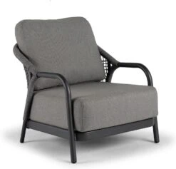 Tierra Outdoor Loungestoel Fiona Aluminium Antraciet