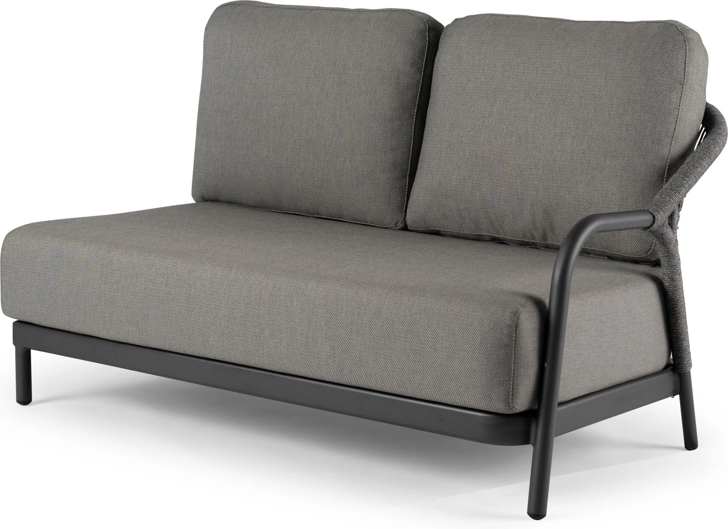 Tierra Outdoor 2-zits Loungebank Fiona Aluminium Antraciet Links 1 Tierra Outdoor 2-zits Loungebank Fiona Aluminium Antraciet Links