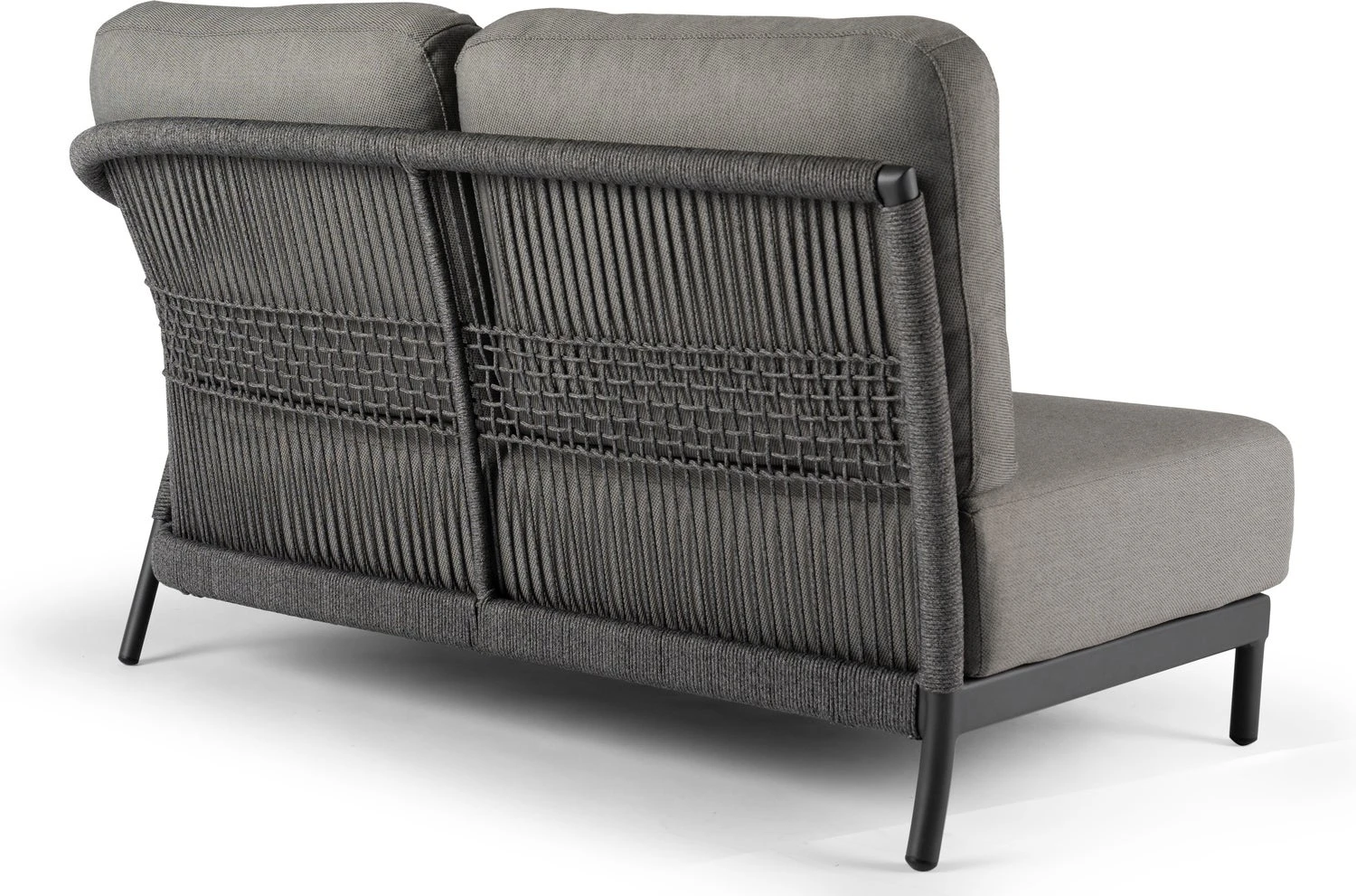 Tierra Outdoor 2-zits Loungebank Fiona Aluminium Antraciet Links 2 Tierra Outdoor 2-zits Loungebank Fiona Aluminium Antraciet Links - Afbeelding 2