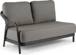 Tierra Outdoor 2-zits Loungebank Fiona Aluminium Antraciet Rechts