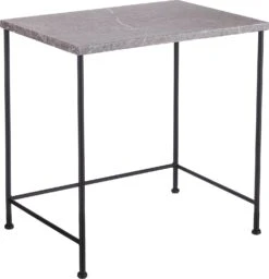 Mica Decorations Bijzettafel Feroza Grijs 50,5 X 37 X 51,5 Cm