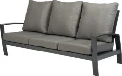 Tierra Outdoor 3-zits Loungebank Valencia Aluminium Antraciet