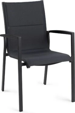 Tierra Outdoor Eettafelstoel Foxx Aluminium Antraciet