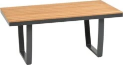 Tierra Outdoor Loungetafel Valencia Teak Antraciet 105 X 60 X 45 Cm