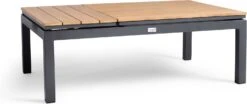 Tierra Outdoor Loungetafel Flip-Up Alluminium / Teak Naturel 120 X 79 X 42 Cm