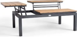 Tierra Outdoor Loungetafel Flip-Up Alluminium / Teak Naturel 120 X 79 X 42 Cm -Tuinmeubel Serie Winkel 8719638361361 3