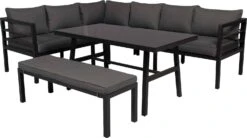 Tierra Outdoor 8-zits Loungeset Lesmo Aluminium Antraciet