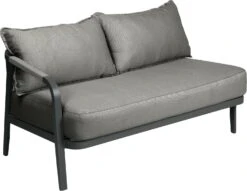 Tierra Outdoor 2-zits Loungebank Pep Aluminium Antraciet Rechts