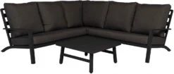 Tierra Outdoor 5-zits Loungeset Lima Aluminium Antraciet
