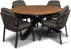 Tierra Outdoor Eettafelstoel Pep Antraciet -Tuinmeubel Serie Winkel 8719638364386 8