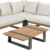 Tierra Outdoor 5-zits Loungeset Dawson Aluminium Crème