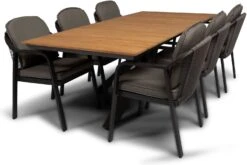 Tierra Outdoor Eettafel Orion Naturel 220 X 100 X 75 Cm -Tuinmeubel Serie Winkel 8719638365871 3