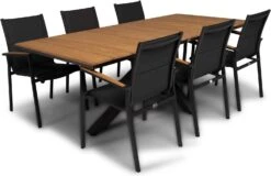 Tierra Outdoor Eettafel Orion Naturel 220 X 100 X 75 Cm -Tuinmeubel Serie Winkel 8719638365871 4