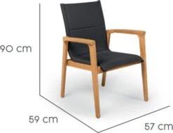 Tierra Outdoor Eettafelstoel Avero Antraciet -Tuinmeubel Serie Winkel 8719638367479 4