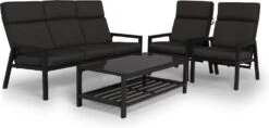 Tierra Outdoor 5-zits Loungeset Campo Alluminium Antraciet