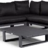 Tierra Outdoor 4-zits Loungeset Dawson Aluminium Zwart