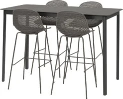 Intratuin Barstoel Alto Antraciet -Tuinmeubel Serie Winkel 8720196008681 4