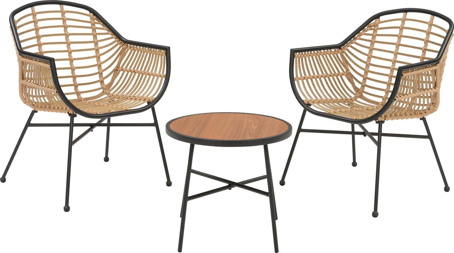 Intratuin Bistroset Lunde Staal Antraciet 2 Intratuin Bistroset Lunde Staal Antraciet - Afbeelding 2