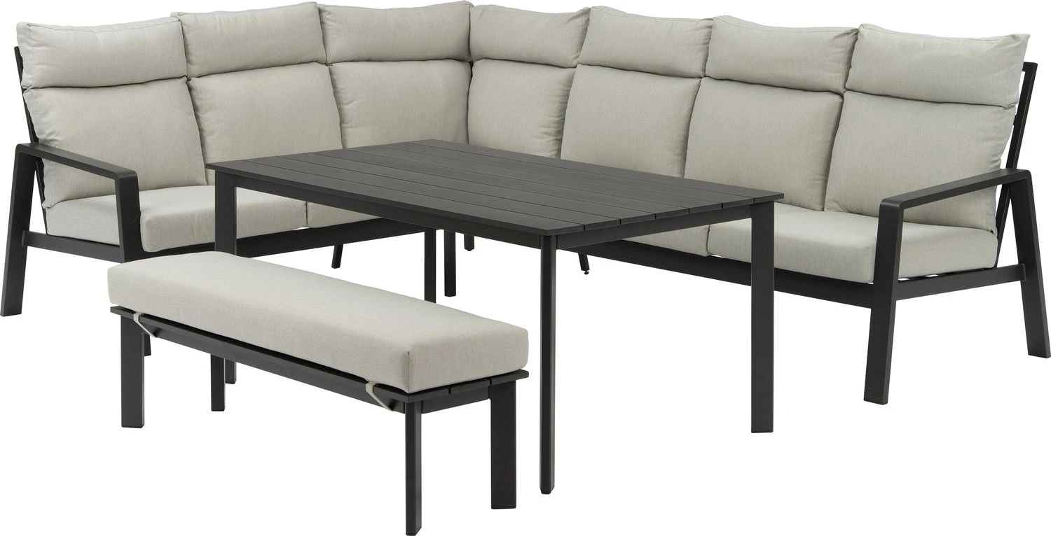 Intratuin 6-zits Loungeset Marseille Aluminium Antraciet 1 Intratuin 6-zits Loungeset Marseille Aluminium Antraciet