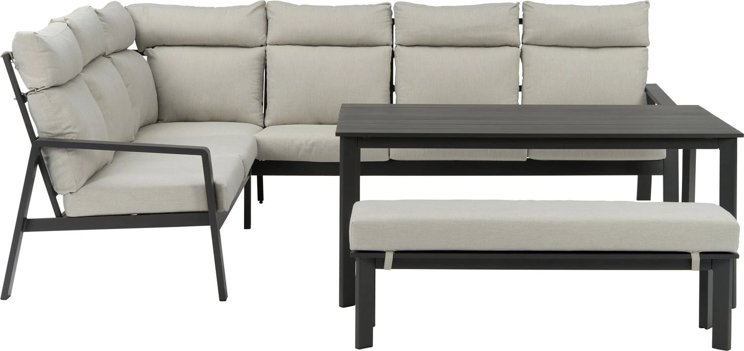 Intratuin 6-zits Loungeset Marseille Aluminium Antraciet 2 Intratuin 6-zits Loungeset Marseille Aluminium Antraciet - Afbeelding 2