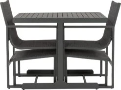 Intratuin Bistroset Lizzy Aluminium Antraciet -Tuinmeubel Serie Winkel 8720196019625 3