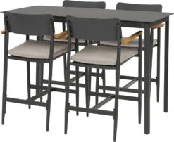 Intratuin Barstoel Suze Antraciet -Tuinmeubel Serie Winkel 8720196019632 5