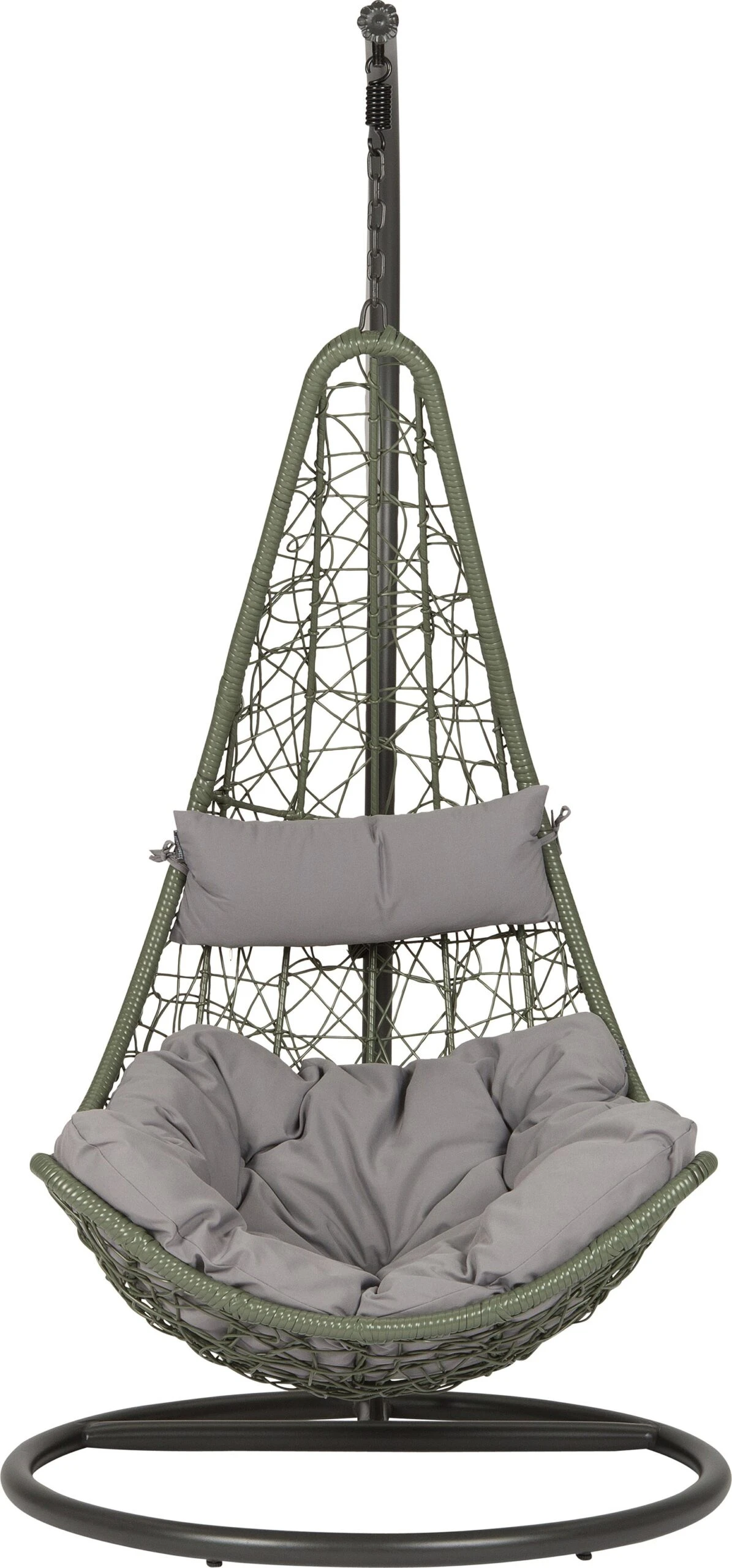 Intratuin Hangstoel In Standaard Faya Groen / Grijs 2 Intratuin Hangstoel In Standaard Faya Groen / Grijs - Afbeelding 2