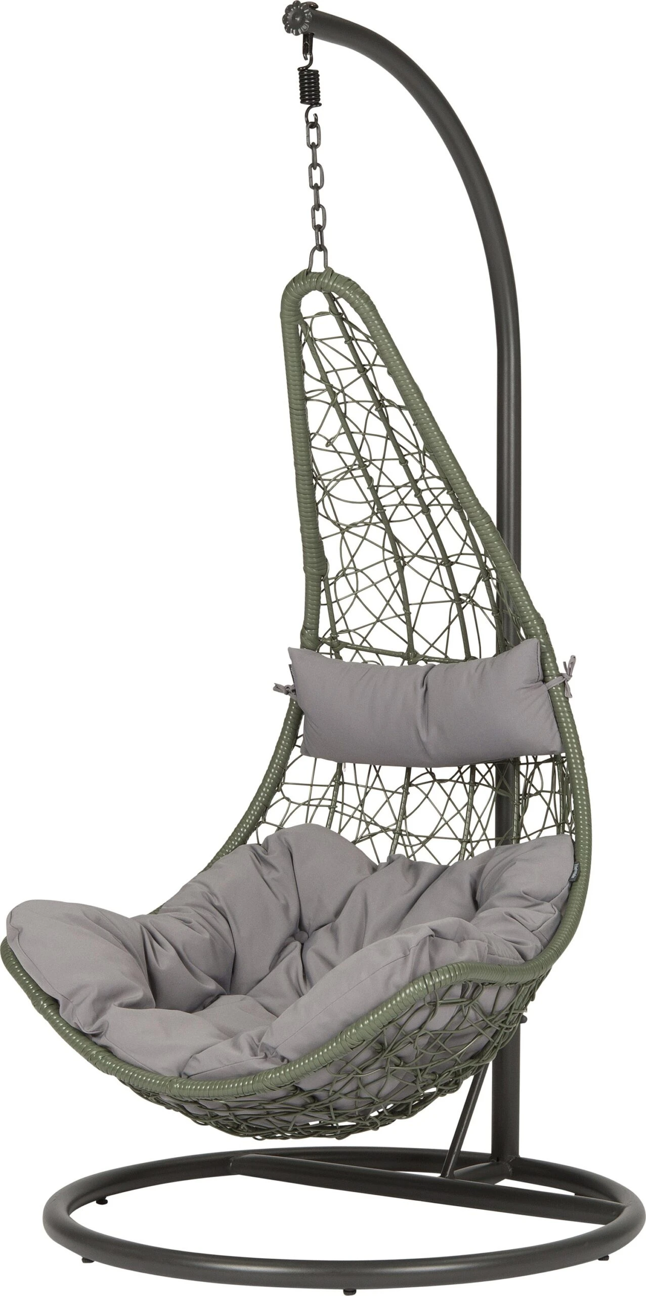 Intratuin Hangstoel In Standaard Faya Groen / Grijs 1 Intratuin Hangstoel In Standaard Faya Groen / Grijs