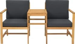 Intratuin 2-zits Loungeset Romy Acaciahout -Tuinmeubel Serie Winkel 8720196020805 3 1