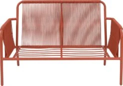 Intratuin 2-zits Loungebank Siri Wicker Terracotta -Tuinmeubel Serie Winkel 8720196021000 3