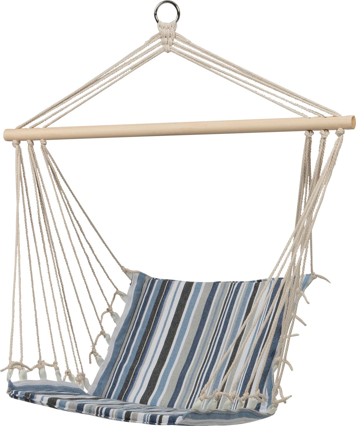 Intratuin Hangstoel Streep Blauw 88 X 54 Cm