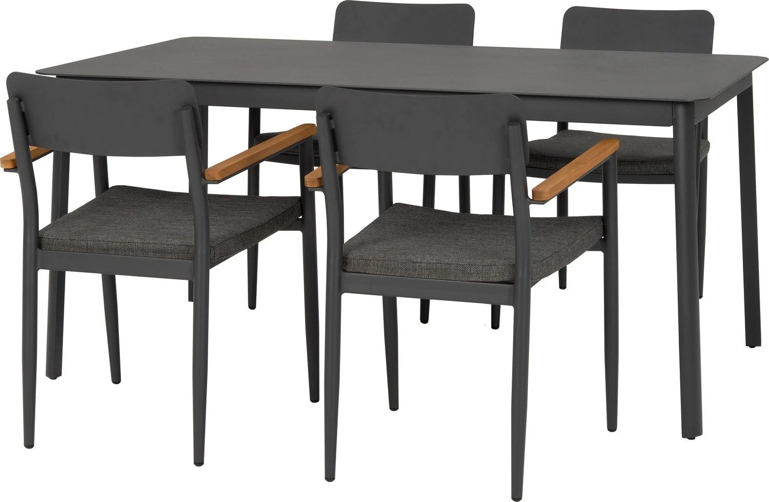 Intratuin Eettafel Suze Grijs 160 X 90 X 75 Cm 4 Intratuin Eettafel Suze Grijs 160 X 90 X 75 Cm - Afbeelding 4