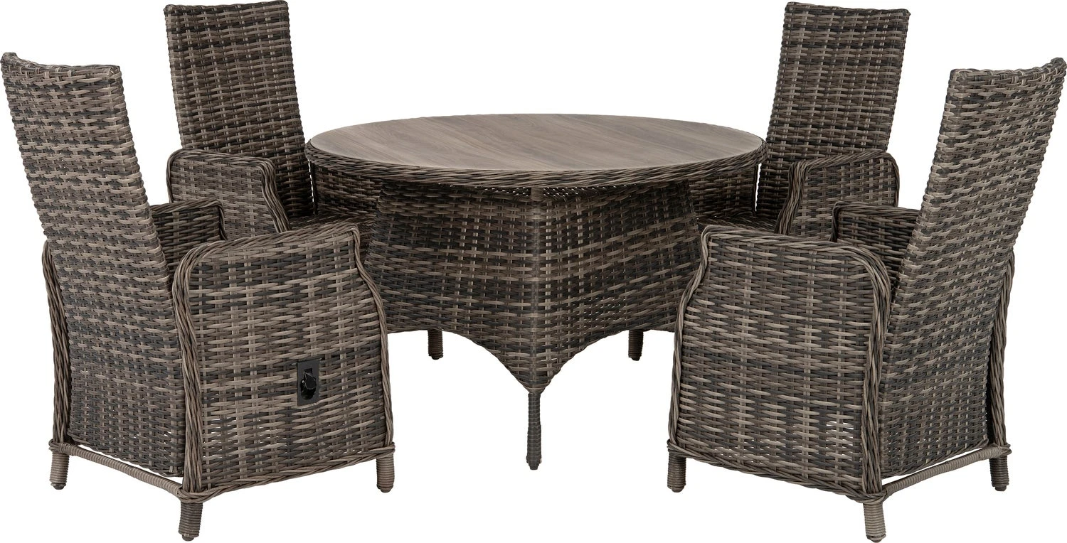 Intratuin Verstelbare Loungestoel Lima Wicker Grijs 3 Intratuin Verstelbare Loungestoel Lima Wicker Grijs - Afbeelding 3