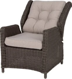 Intratuin Verstelbare Loungestoel Sanur Wicker Donkerbruin -Tuinmeubel Serie Winkel 8720196119578 5