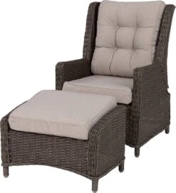 Intratuin Verstelbare Loungestoel Sanur Wicker Donkerbruin -Tuinmeubel Serie Winkel 8720196119578 7