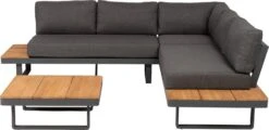 Intratuin 4-zits Loungeset Thom Aluminium Antraciet -Tuinmeubel Serie Winkel 8720196119646 4
