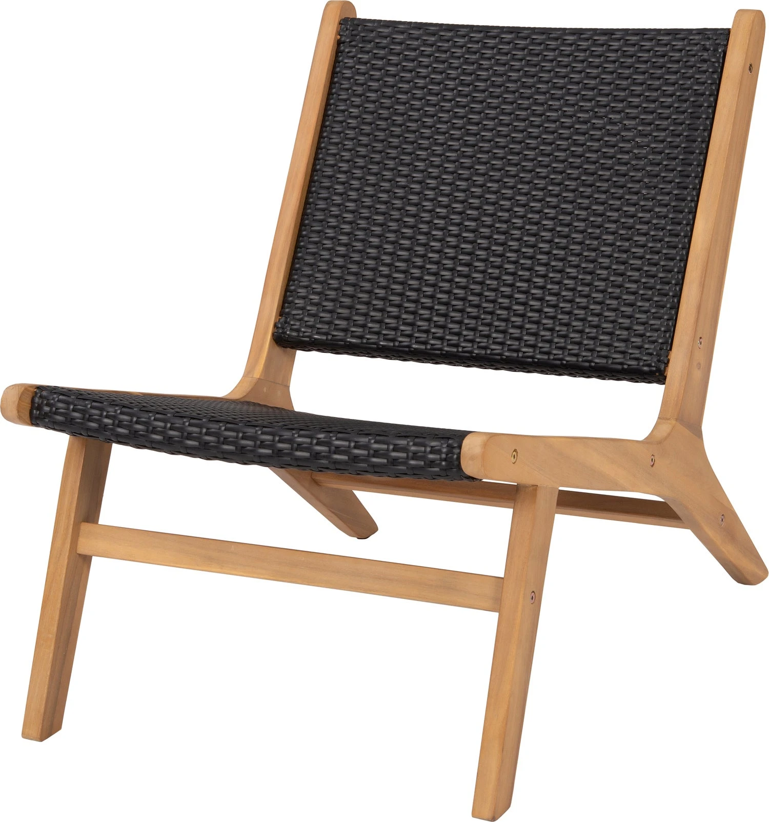 Intratuin Loungestoel Lulu Wicker Zwart 1 Intratuin Loungestoel Lulu Wicker Zwart