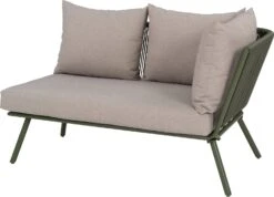 Intratuin 2-zits Loungebank Iris Wicker Groen Links