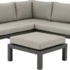 Intratuin 4-zits Loungeset Nola Aluminium Grijs