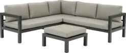 Intratuin 4-zits Loungeset Nola Aluminium Grijs