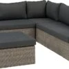 Intratuin 4-zits Loungeset Roma Wicker Bruin