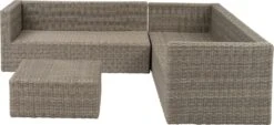 Intratuin 4-zits Loungeset Roma Wicker Bruin -Tuinmeubel Serie Winkel 8720196182909 5