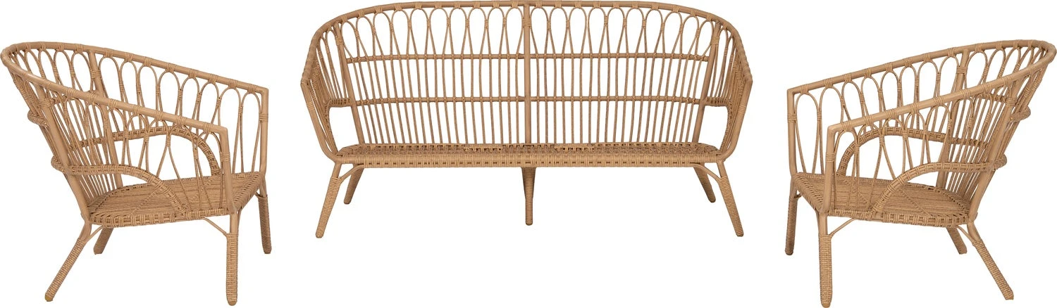 Intratuin 4-zits Loungeset Didi Wicker Naturel 5 Intratuin 4-zits Loungeset Didi Wicker Naturel - Afbeelding 5