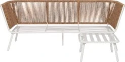 Intratuin 3-zits Loungebank Iris Met Chaise Longue Wicker Naturel / Wit -Tuinmeubel Serie Winkel 8720196183319 5