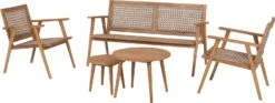 Intratuin Loungestoel Komodo Acaciahout Naturel -Tuinmeubel Serie Winkel 8720196183395 4