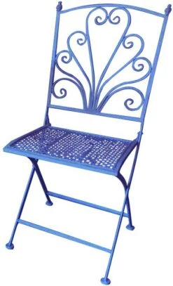 Intratuin Bistrostoel Debbie Blauw 38 X 48 X 90,5 Cm